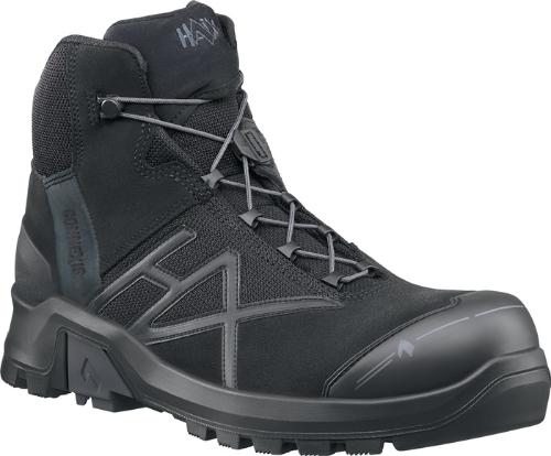 HAIX Sicherheitsstiefel Connexis® GTX mid Größe 9 (43) schwarz S3 HRO HI CI WR SRC Rindspaltleder 2.0-2.2 mm/Textil