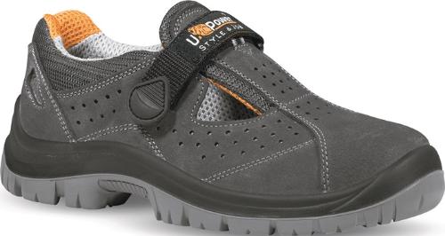 U-Power Sicherheitssandale MAGIC Größe 42 W. 11 grau Veloursleder S1PL FO SR