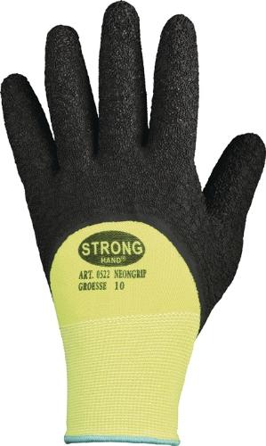 STRONGHAND Handschuhe NEONGRIP Größe 10 neongelb/schwarz EN 420, EN 388 PSA-Kategorie II