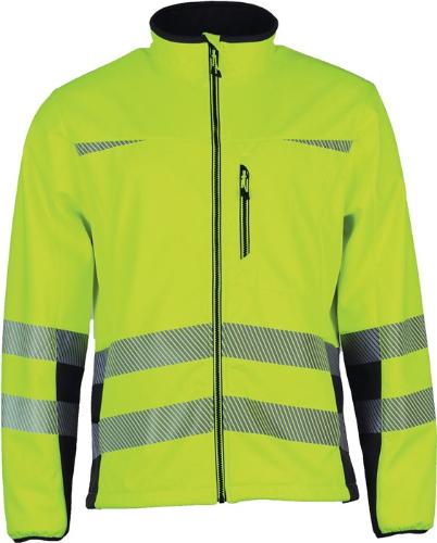 PREVENT TRENDLINE Warnschutz-Softshelljacke Prevent® Trendline Größe L gelb/schwarz