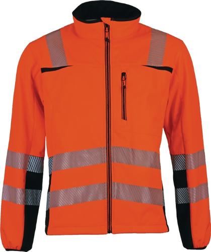 PREVENT TRENDLINE Warnschutz-Softshelljacke Prevent® Trendline Größe M orange/schwarz