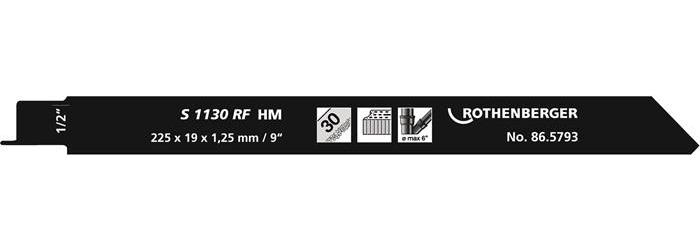 ROTHENBERGER Säbelsägeblatt S 1130 RF Länge 225 mm Breite 20 mm