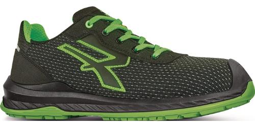 U-Power Sicherheitsschuh ISLAND Größe 44 W. 11 schwarz/grün S3S CI FO SR ESD EN ISO 20345 PUTEK® spider repet