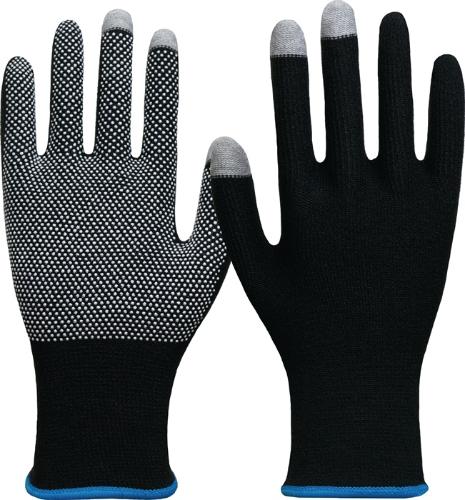 NITRAS Handschuhe SMART SWIPE Größe 9 schwarz/weiß EN 388 PSA-Kategorie II