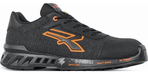 U-Power Sicherheitsschuh BRUCE Größe 41 W. 11 schwarz/orange S1PS FO SR ESD Nylon