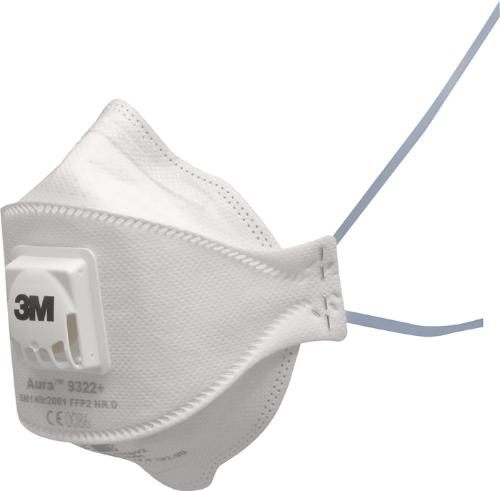 3M Atemschutzmaske Aura™ 9322+ FFP2 NR D mit Ausatemventil