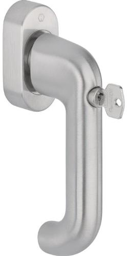 HOPPE Fenstergriff Paris E038S/UD9056 Edelstahl 20-30 mm F69/matt SecuSan®