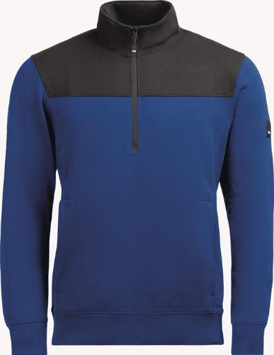 FHB Zip-Sweatshirt ROB Größe L royalblau-schwarz