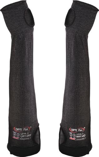 OPTIFLEX Armschützer BUENOS AIRES 45 cm schwarz-melange EN388/EN407 PSA-Kategorie II