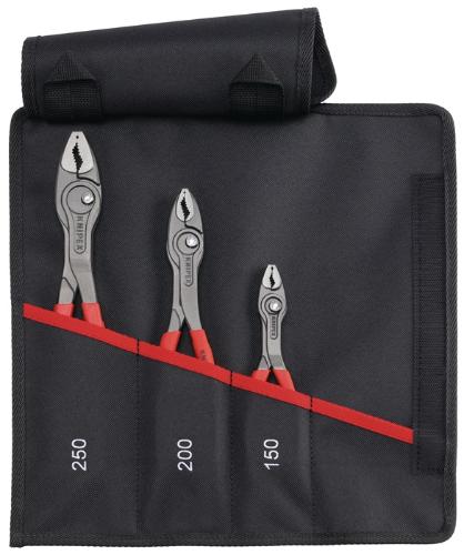 KNIPEX Greifzangenset TwinGrip® Inhalt 3-teilig atramentiert Rolltasche