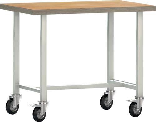 KLW LUTZ Werkbank B1000xT700xH840mm Buche Multiplex lichtgrau, RAL 7035