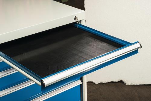 KLW LUTZ Schubladengummieinlage schwarz für Schrankbreite 572 mm für Schubladen H 50 - 175 mm