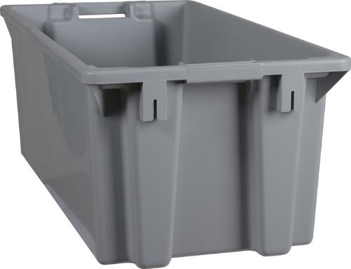 PLASTIPOL Drehstapelbehälter PP grau L800xB400xH300mm