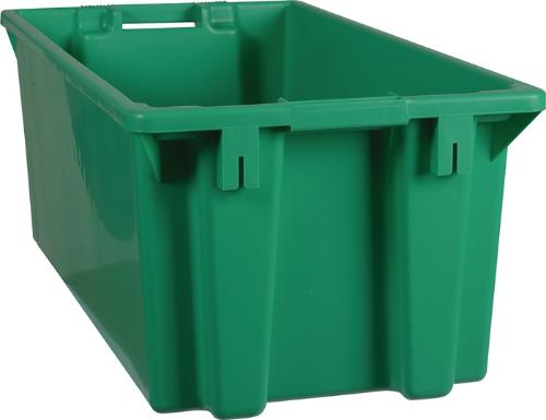 PLASTIPOL Drehstapelbehälter PP grün L800xB400xH300mm