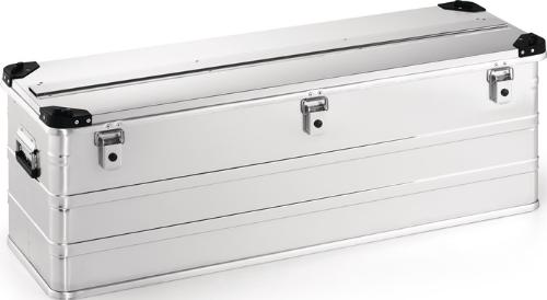 Quality Brand Aluminiumbox L1182xB385xH410mm 163 l mit Klappverschluss und Stapelecken