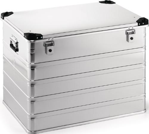 Quality Brand Aluminiumbox L782xB585xH620mm 240 l mit Klappverschluss und Stapelecken