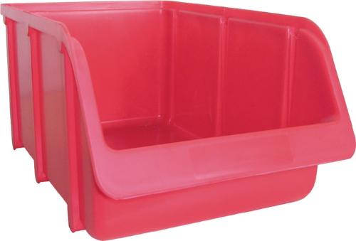 Hünersdorff Sichtlagerkasten L332/290xB207xH155mm PP rot stapelbar