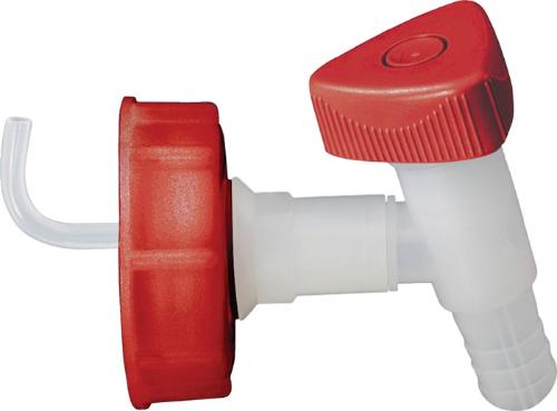 Hünersdorff Auslaufhahn HD-PE 19 mm Verschraubung DIN 45