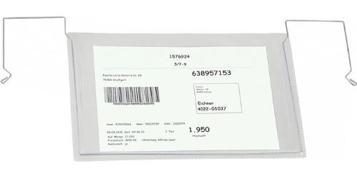 Eichner Dokumententasche B280xH180 mm DIN A5 quer mit flexiblem Drahtbügel