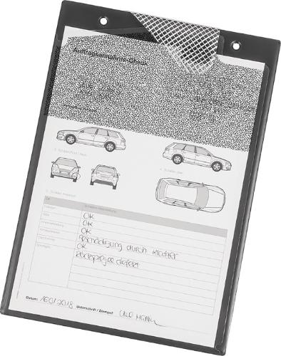 Eichner Auftragstasche m.Klettverschluss, Kordel u. 2 Fächer DIN A4 anthrazitgrau