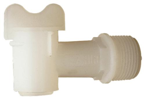 Rasche Fasshahn Kunststoff weiß R 26,9 (3/4″) mm