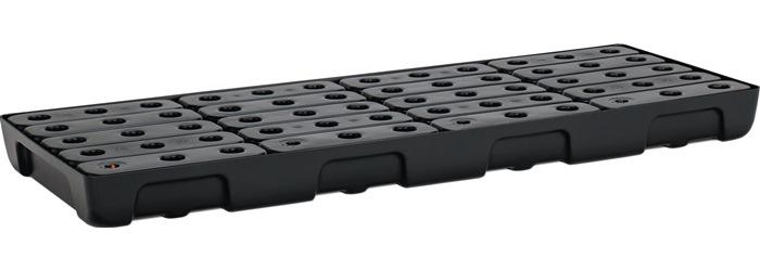 CEMO Regalwanne 36 l L1295xB495xH95mm Polyethylen mit PE-Rost und Leckanzeiger