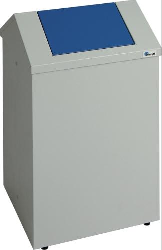 stumpf Putzwollkasten H570xB330xT310mm Gehäuse lichtgrau, RAL 7035 / Klappe enzianblau, RAL 5010 Stahlblech