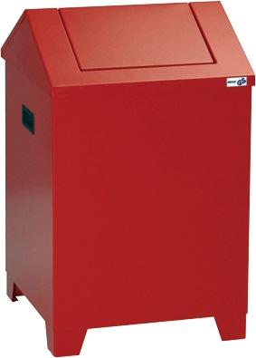 stumpf Putzwollkasten H680xB400xT400mm Gehäuse feuerrot, RAL 3000 / Klappe feuerrot, RAL 3000 Stahlblech