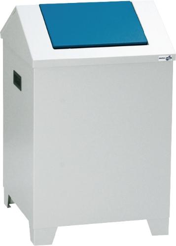 stumpf Putzwollkasten H680xB400xT400mm Gehäuse lichtgrau, RAL 7035 / Klappe enzianblau, RAL 5010 Stahlblech