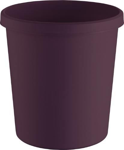 helit Papierkorb 18 l H331xØ315 mm mit Griffrand Kunststoff rot