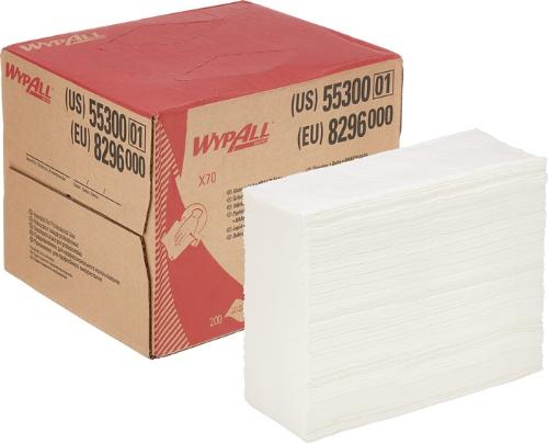 WYPALL Wischtuch ® X70 8296 L.ca.426 mmxB.ca.282 mm weiß 1-lagig