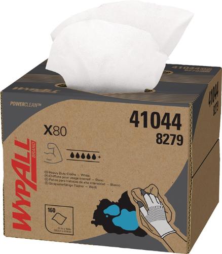 WYPALL Wischtuch ® X80 8279 L.ca.424 mmxB.ca.282 mm weiß 1-lagig