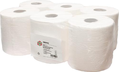 ELOS Handtuchrolle ELOclean Comfort Centerfeed ca. 636 Blatt, 2-lagig weiß L.ca.140 mxB.ca.190 mm passend für 9000 469 251