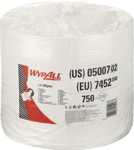WYPALL Wischtuch L40 7452 L.ca.315 mmxB.ca.310 mm weiß 1-lagig