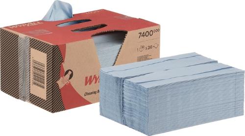 WYPALL Putztuch ® L20 7400 L.ca.420 mmxB.ca.330 mm blau 2-lagig