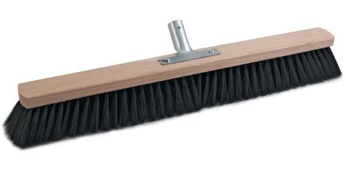 SOREX Saalbesen Qualitätsmischung Länge 500 mm mit Metallstielhalter Flachholz