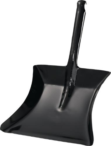 Turk Kehrschaufel mit Düllgriff Metall schwarz lackiert Blatt L230xB260 mm