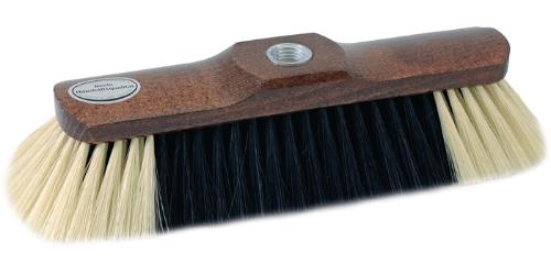SOREX Haushaltsbesen Rosshaarmischung Länge 280 mm braun lackiert mit Gewinde