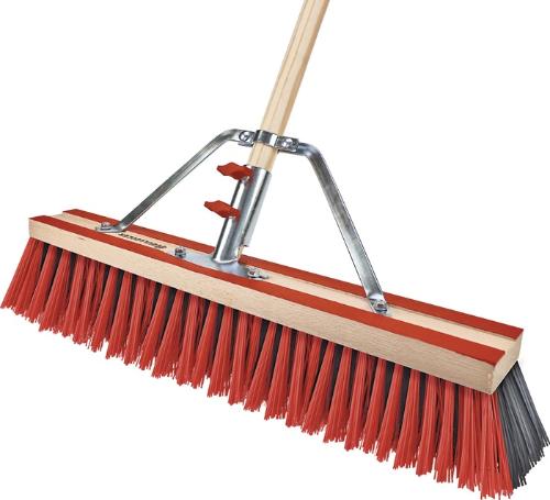 Peggy Perfect Straßenbesen Bulldozer PET + Elaston Länge 600 mm rot/schwarz