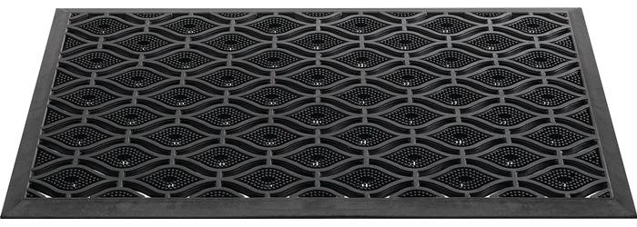 HAMAT Fußmatte schwarz Gummi L450xB750xS15mm