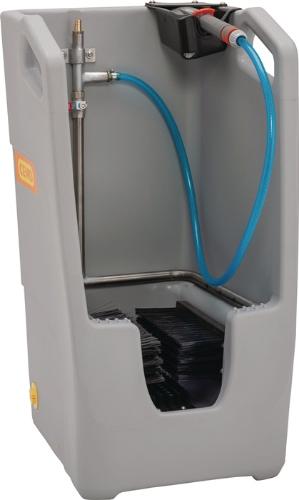 CEMO Stiefelreiniger B490xT530xH880mm mit Sammelstelle PE