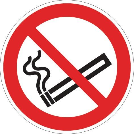 Verbotszeichen ASR A1.3/DIN EN ISO 7010 Rauchen verboten Kunststoff