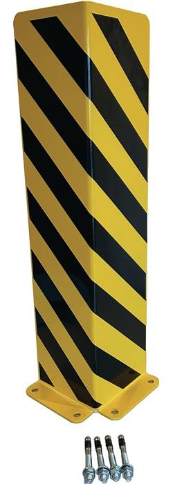 GEWA Schutzecke H800xL175/175mm L-Form Stahlblech schwarz/gelb