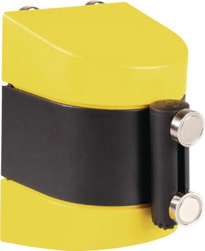 Eichner Gurtkassette gelb Gurtlänge 4,6 m gelb/schwarz beidseitig magnetisch inkl. Fliehkraftbremse