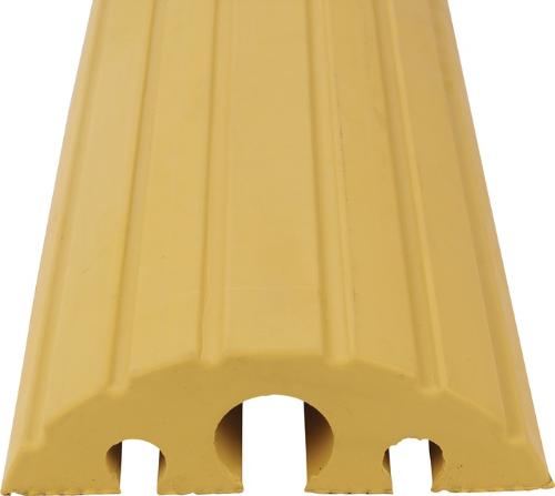 dancop Schlauch- und Kabelbrücke L1200xB210xH65mm Vollgummi gelb