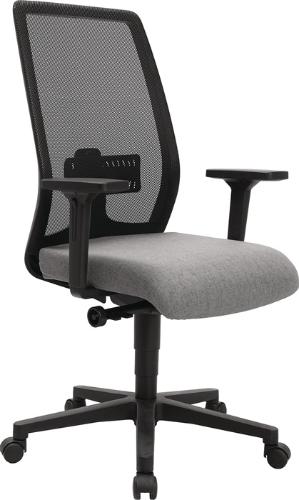 TOPSTAR Bürodrehstuhl mit Synchronmechanik hellgrau/schwarz 430 - 540 mm mit Armlehnen Tragfähigkeit 110 kg