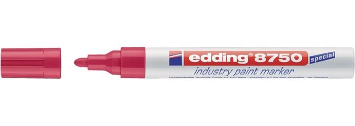 edding Industrie-Lackmarker 8750 rot Strichbreite 2-4 mm Rundspitze