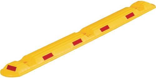 TEMKA GmbH Leitschwelle L1170xB150xH50mm Polypropylencarbonat gelb mit roten Reflexstreifen