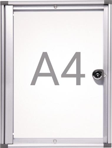 MAUL Schaukasten 1 x A4 B270xH351mm abgeschrägte Ecken für Innenbereich