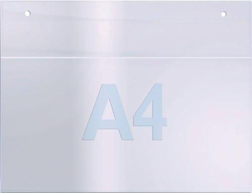 TWINCO Wandprospekthalter DIN A4 quer Acryl transparent